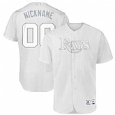 Tampa Bay Rays Majestic 2019 Players' Weekend Flex Base Roster Customized White Jersey,baseball caps,new era cap wholesale,wholesale hats